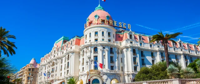 Hôtel Negresco sur la Promenade des Anglais, Carré d'Or Nice